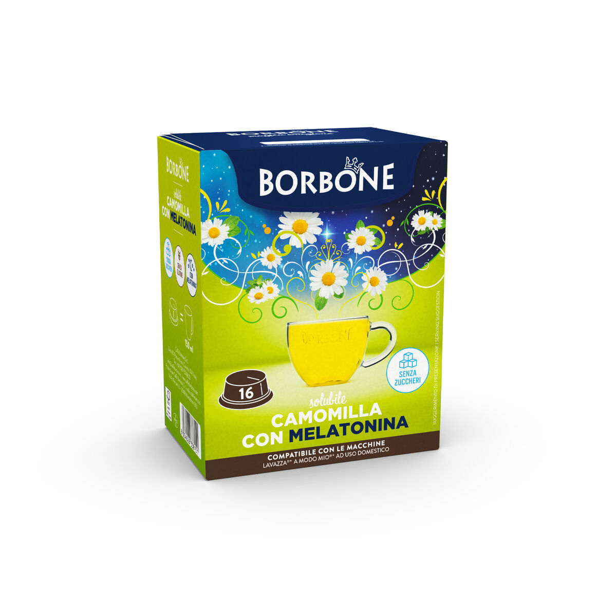 BORBONE A MODO MIO CAMOMILLA CON MELATONINA 96 PZ BORBONE A MODO MIO CAMOMILLA CON MELATONINA 96 PZ