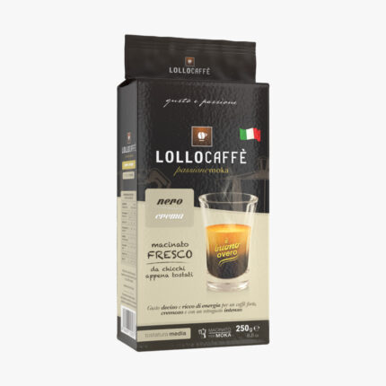 LOLLO CAFFE MACINATO NERO CREMA 250 GR