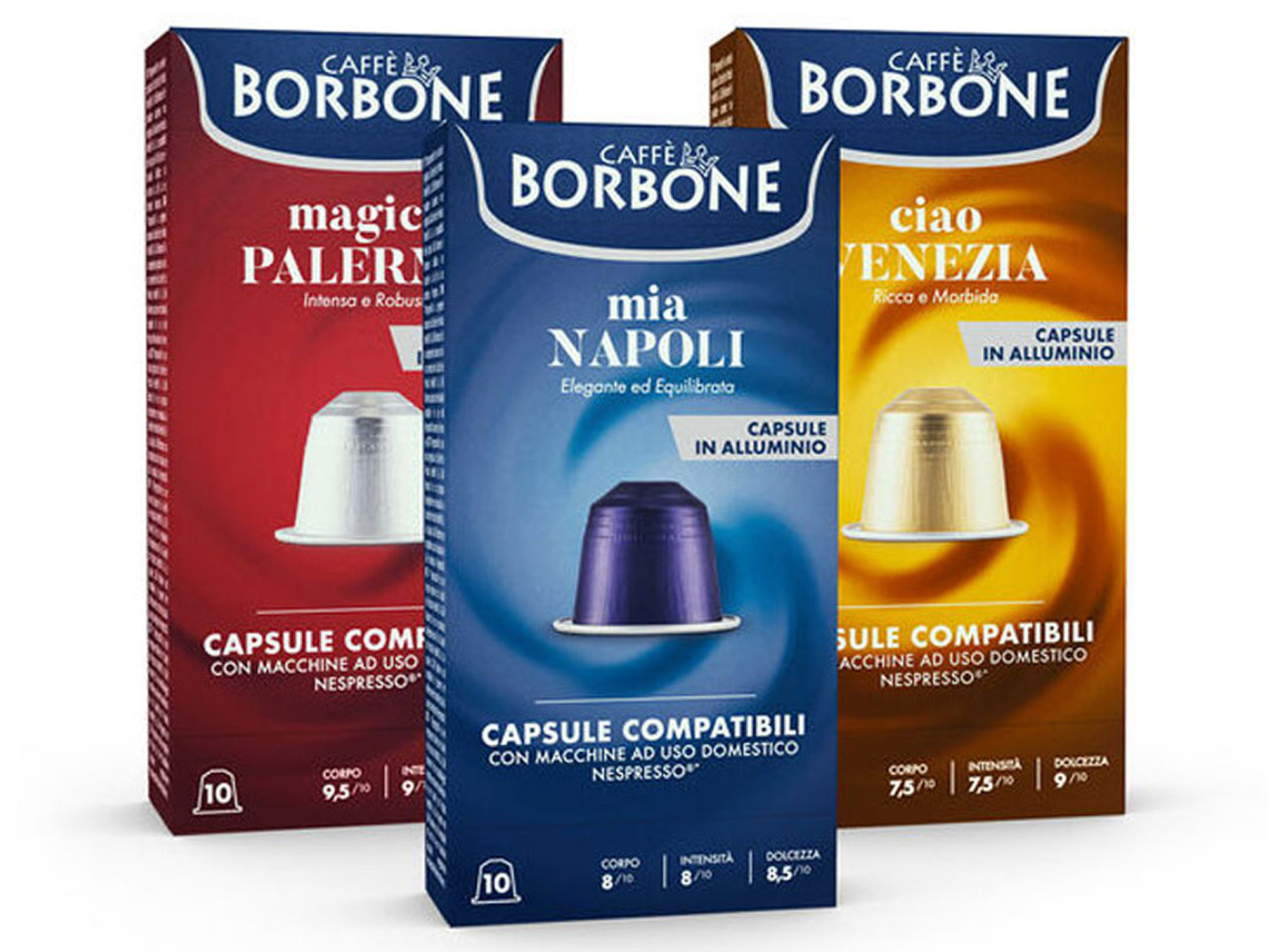 Caffè Borbone Capsule in Alluminio Compatibili con Nespresso